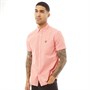 Lyle And Scott Vintage Herren Light Weight Slub Oxford Hemd mit kurzem Arm Orange