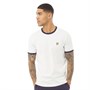 Lyle And Scott Vintage Mens Ringer T-Shirt White/Navy