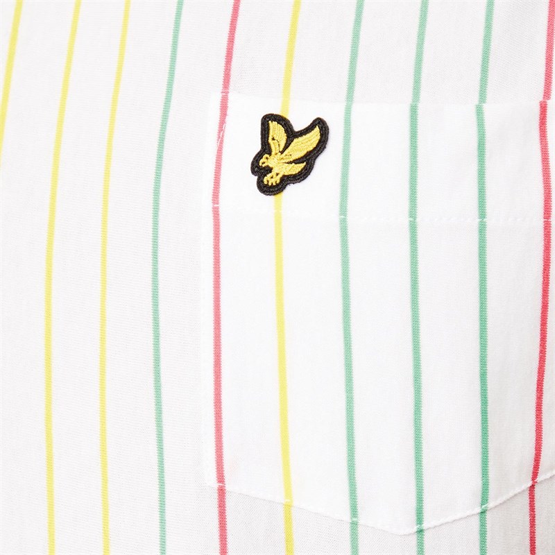 Lyle And Scott Vintage Mens Multi Stripe T-Shirt White