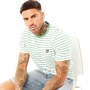 Lyle And Scott Vintage Herren Breton Stripe T-Shirts Weiß
