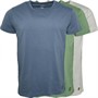 Lyle And Scott Vintage Mens Maxwell Three Pack T-Shirts China Blue/Basil/Lunar Rock