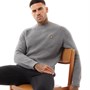 Lyle And Scott Vintage Heren Fisherman Rib Truien Gemeleerd Grijs