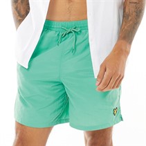 Lyle And Scott Vintage Mens Plain SwimShorts Green Glaze