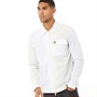 Lyle And Scott Vintage Chemises à Manches Longues Tonal Stripe Homme Blanc