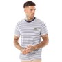 Lyle And Scott Vintage T-Shirts Breton Stripe Homme Blanc