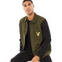 Lyle And Scott Vintage Chemises à Manches Longues Block Over Homme Vert Foncé