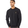 Lyle And Scott Vintage Mens Crew Neck Sweatshirt True Black