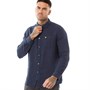 Lyle And Scott Vintage Mens Pigment Dye Shirt Dark Navy