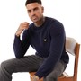 Lyle And Scott Vintage Herre Lambswool Blend Trøjer Mørk Marineblå