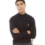 Lyle And Scott Vintage Mens Roll Neck Jumper Jet Black