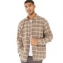 Lyle And Scott Vintage Mens Check Overshirt Mauve Dusk