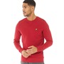 Lyle And Scott Vintage Mens Crew Neck Sweatshirt Tunnel Red