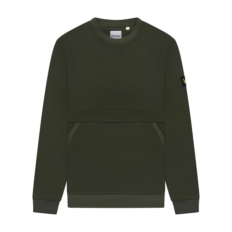 Lyle And Scott Vintage Herre Sweatshirts Mørk Khaki