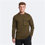 Lyle And Scott Vintage Heren T-shirts met lange mouwen Olijfgroen