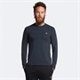 Lyle And Scott Vintage Heren Chest T-shirts met lange mouwen Donker Marineblauw