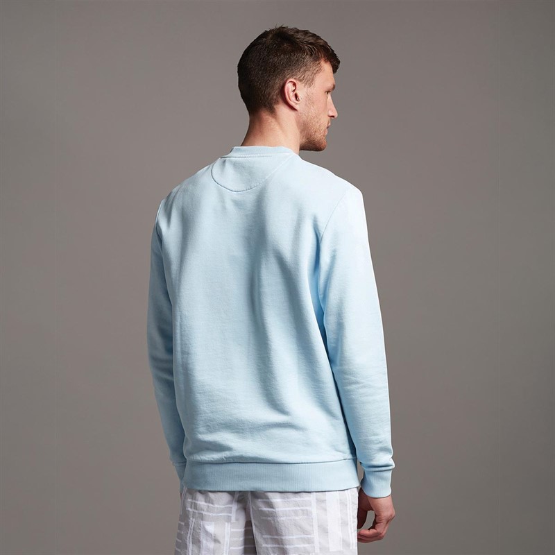 T-Shirt Homme Lyle & Scott Bleu Taille S - Col Rond - Mélange Polyester/Coton