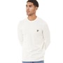 Lyle And Scott Vintage Pull à Col Ras-du-Cou Cotton Merino Homme Ecru