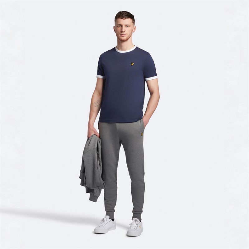 Lyle And Scott Vintage T-Shirts Ringer Homme Bleu Marine