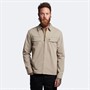 Lyle And Scott Vintage Heren Nylon Over Overhemden met lange mouwen Kaki