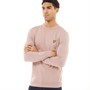 Lyle And Scott Vintage Mens Crew Neck Cotton Merino Jumper Mauve Dusk