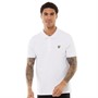 Lyle And Scott Vintage Mens Fine Textured Polo Shirt White