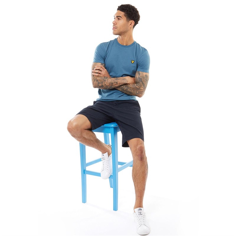 Lyle And Scott Vintage Mens Martin T-Shirt Azure