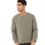 Lyle And Scott Vintage Mens Pattern Crew Sweatshirt Mineral Green