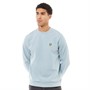 Lyle And Scott Vintage Mens Fine Textured Sweatshirt Away Blue
