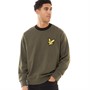 Lyle And Scott Vintage Mens Block Marl Sweatshirt Jet Black