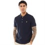 Lyle And Scott Vintage Mens Fine Textured Polo Shirt Dark Navy