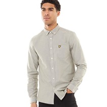 Lyle And Scott Vintage Mens Regular Fit Light Weight Oxford Shirt Touchline White