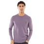 Lyle And Scott Vintage Mens Crew Neck Cotton Merino Jumper Billboard Purple