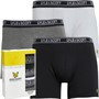 Lyle And Scott Vintage Mens Quincy Three Pack Trunks Black/Bright White/Grey Marl