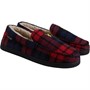 Lyle And Scott Vintage Mens Buster Moccasin Slippers Red/Black Check