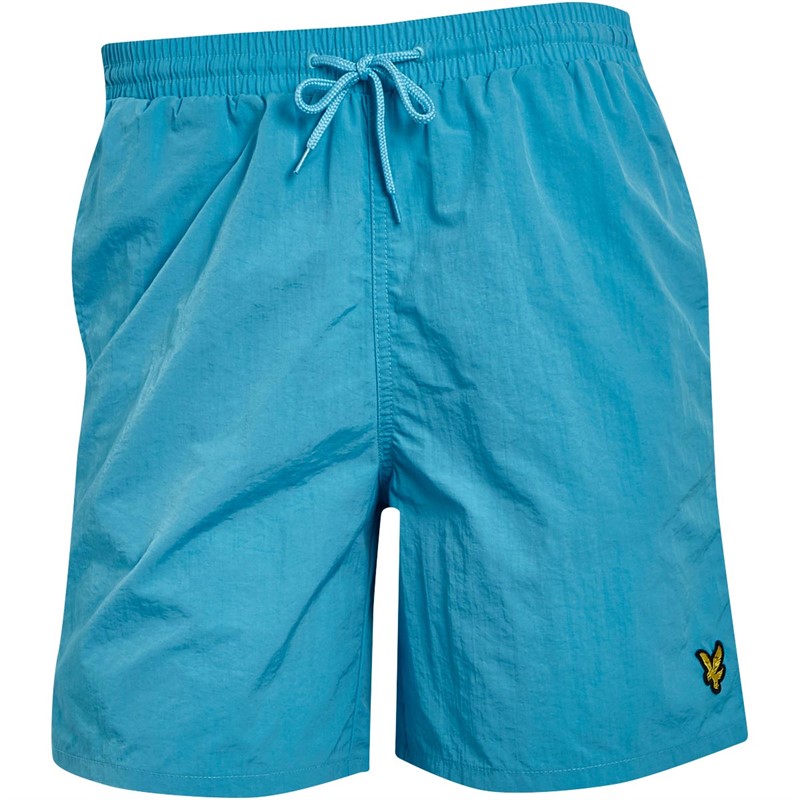 Lyle And Scott Vintage Mens Plain Swim Shorts Iris Blue