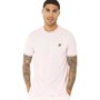 Lyle And Scott Vintage Mens Seasonal Branded Ringer T-Shirt Stonewash Pink