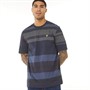 Lyle And Scott Vintage Mens Washed Stripe T-Shirt Dark Navy