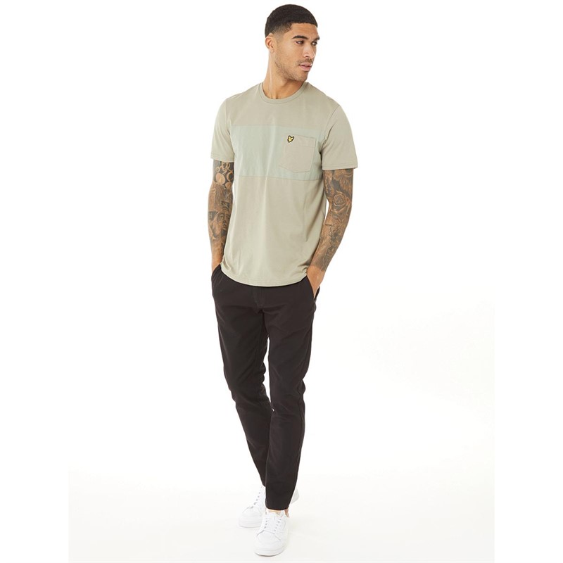 Lyle And Scott Vintage Heren Utility T-shirts Kaki
