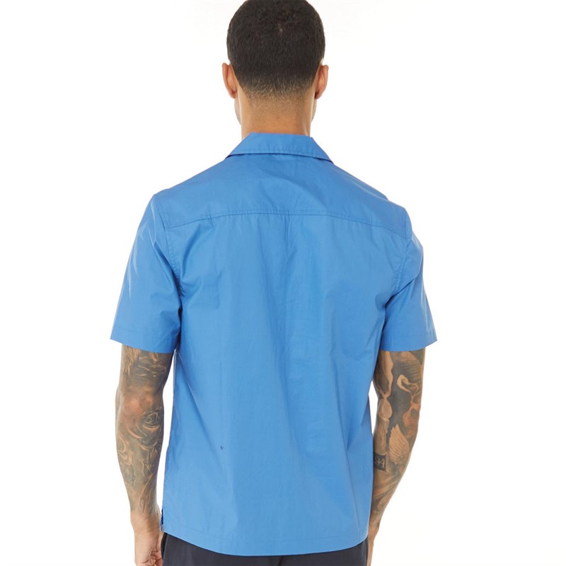 Lyle And Scott Vintage Chemises à Manches Courtes Resort Homme Bleu