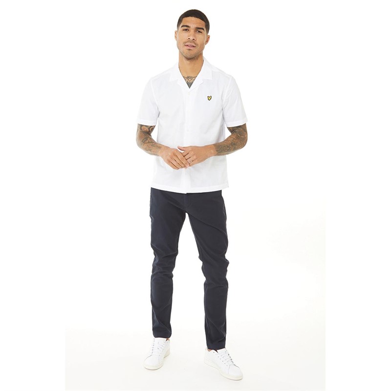 Lyle And Scott Vintage Chemises à Manches Courtes Resort Homme Blanc
