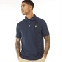 Lyle And Scott Vintage Polos à manches courtes Ottoman Insert Homme Bleu Marine Foncé