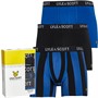 Lyle And Scott Vintage Mens Elias Three Pack Trunks Black/Nautical Blue