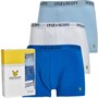Lyle And Scott Vintage Mens Barclay Three Pack Trunks Chambray Blue/Nautical Blue/Bright White