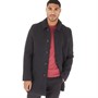 Lyle And Scott Vintage Mens Wool Mac Coat Charcoal Marl