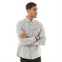 Lyle And Scott Vintage Mens Utility Long Sleeve Shirt Cold Grey