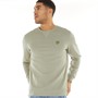Lyle And Scott Vintage Mens Crew Neck Sweatshirt Khaki Smoke