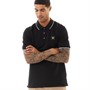 Lyle And Scott Vintage Mens Tipped Polo Shirt Lacquer