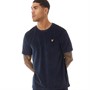 Lyle And Scott Vintage Mens Towelling T-Shirt Dark Navy