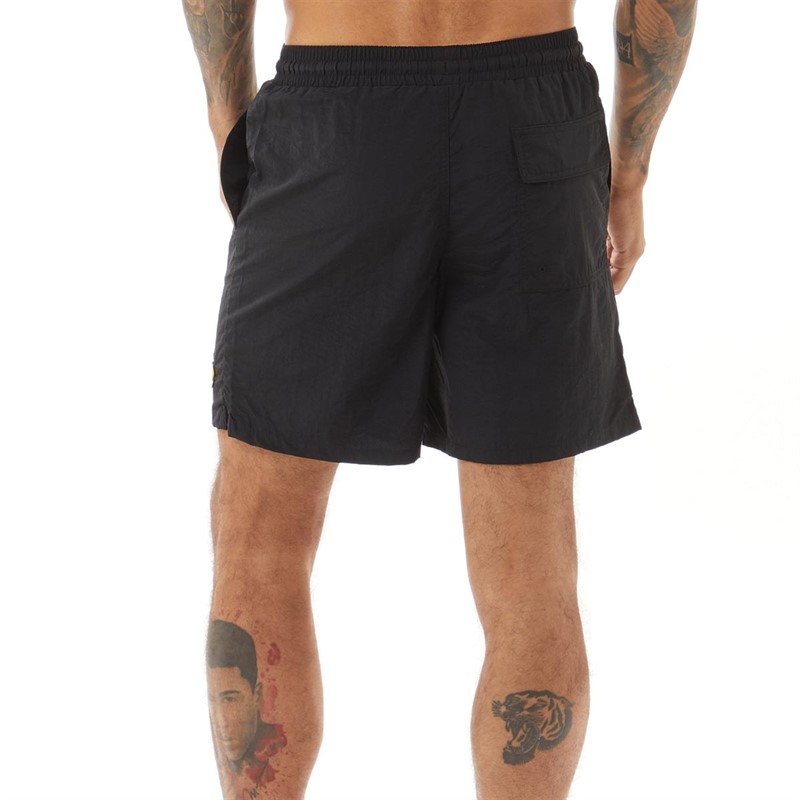 Lyle And Scott Vintage Mens Sports Swim Shorts Jet Black