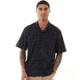 Lyle And Scott Vintage Mens Grid Short Sleeve Shirt Dark Navy